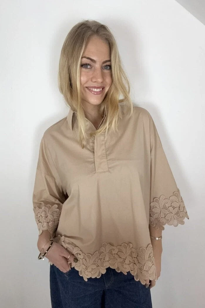 Continue - Klara Embroidery 15118 - Sand