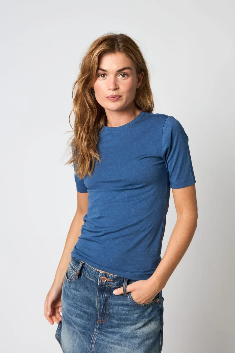 Hype The Detail - Tee S/S, Cotton 600-2 - 48 - Blå