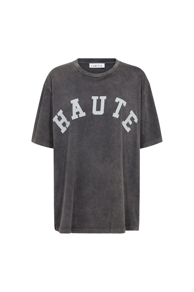 Haute L'Amitié - Noma Acid Curve Logo Tee HL10509 - Black Acid Wash