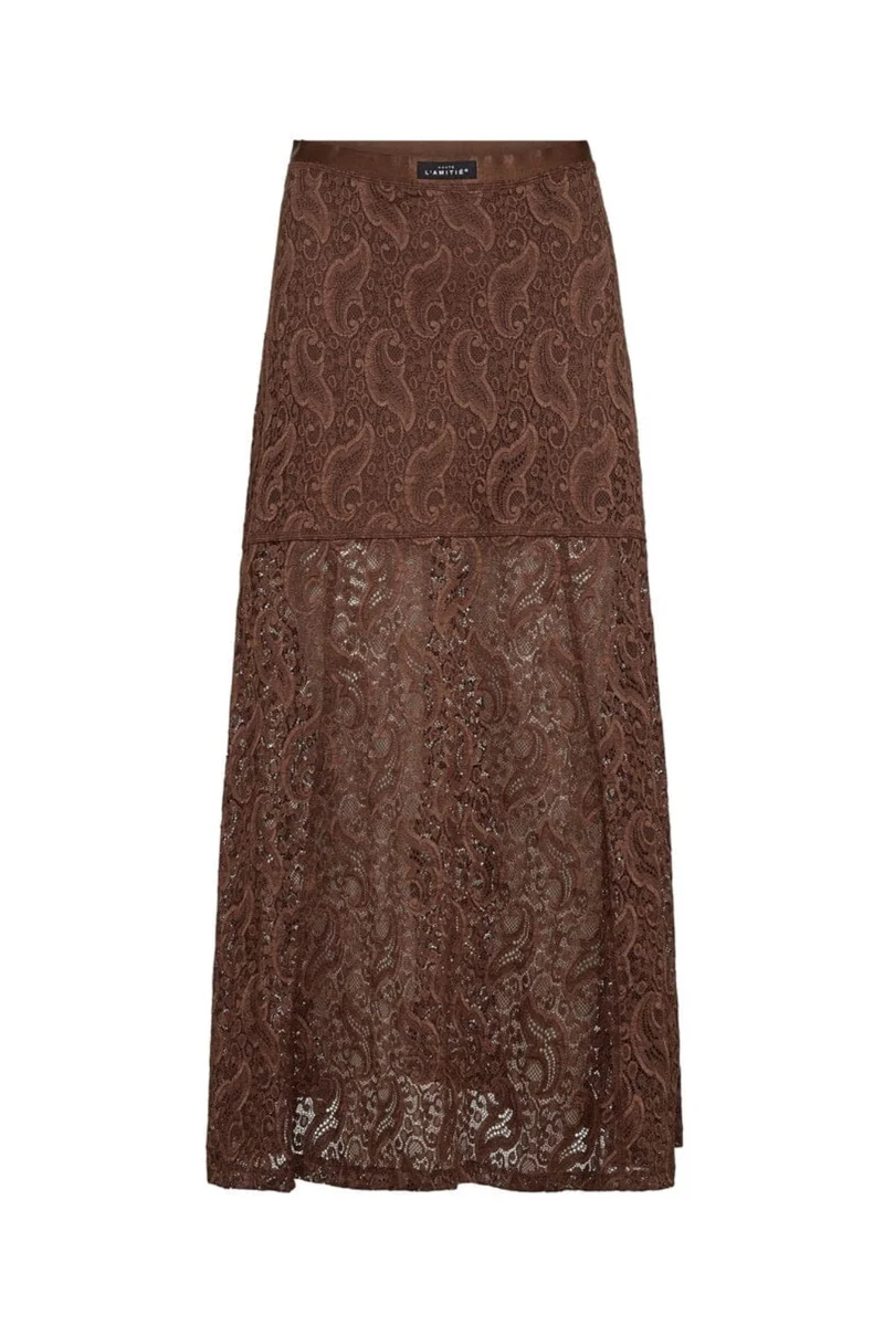 Haute L'Amitié - Summer Lace Skirt HL10133 - Mocca