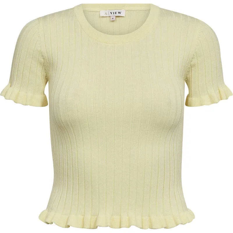 A-View - Fabi Knit Top AV7079 - 069 - Pale Yellow