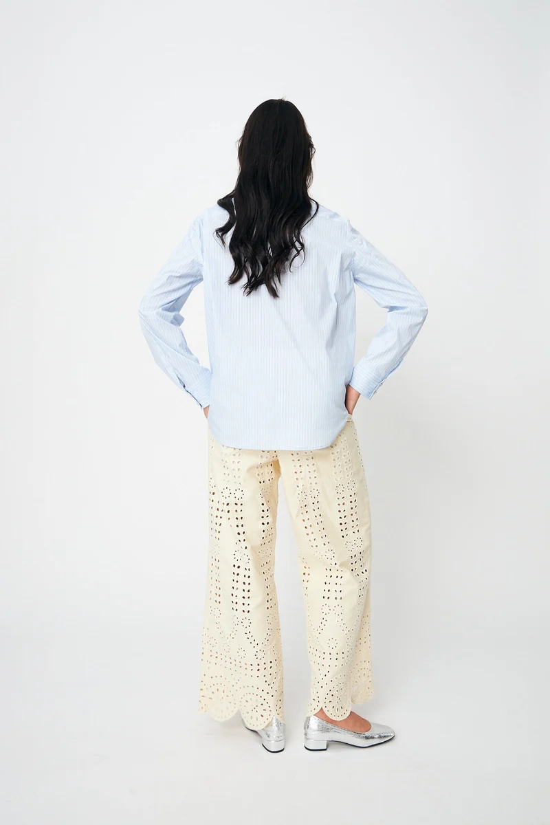 Cras - Sissel Shirt C640 - 7021 - 7021 Blue Stripe