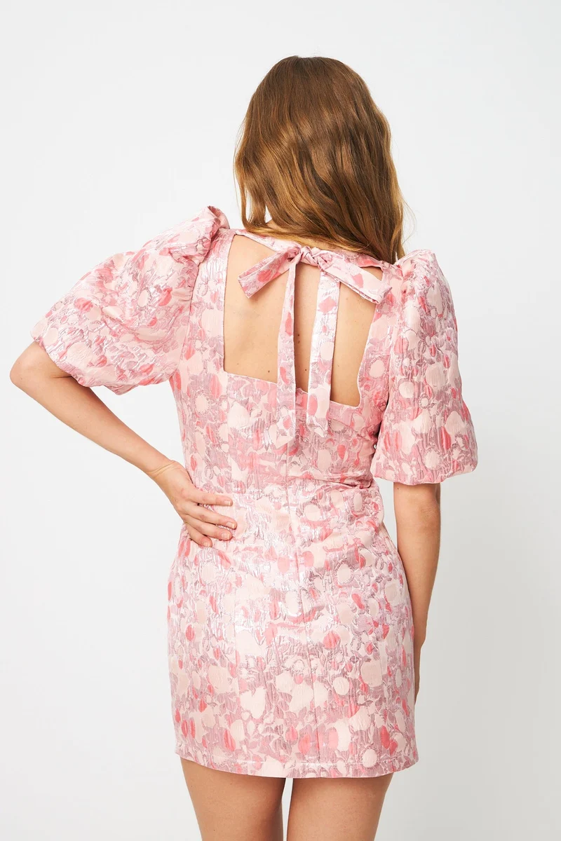 Cras - Chrissy Dress C601 - 4050 - 4050 Metallic Pink
