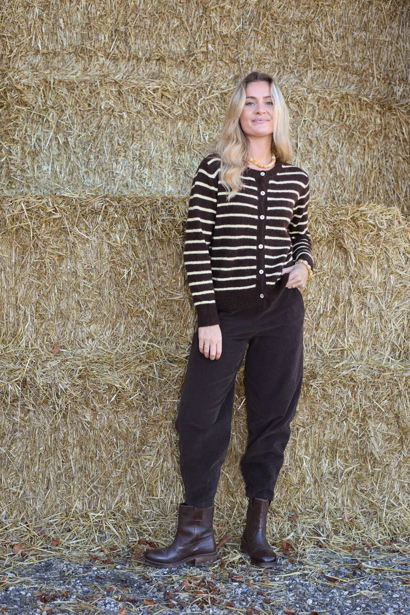 Black Colour - Bcmemphis Barrel Pant 41026 - Coffee