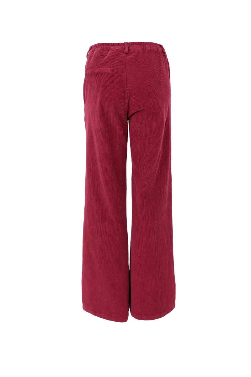 Black Colour - Bccora Corduroy Box Pant 40676 - Wine