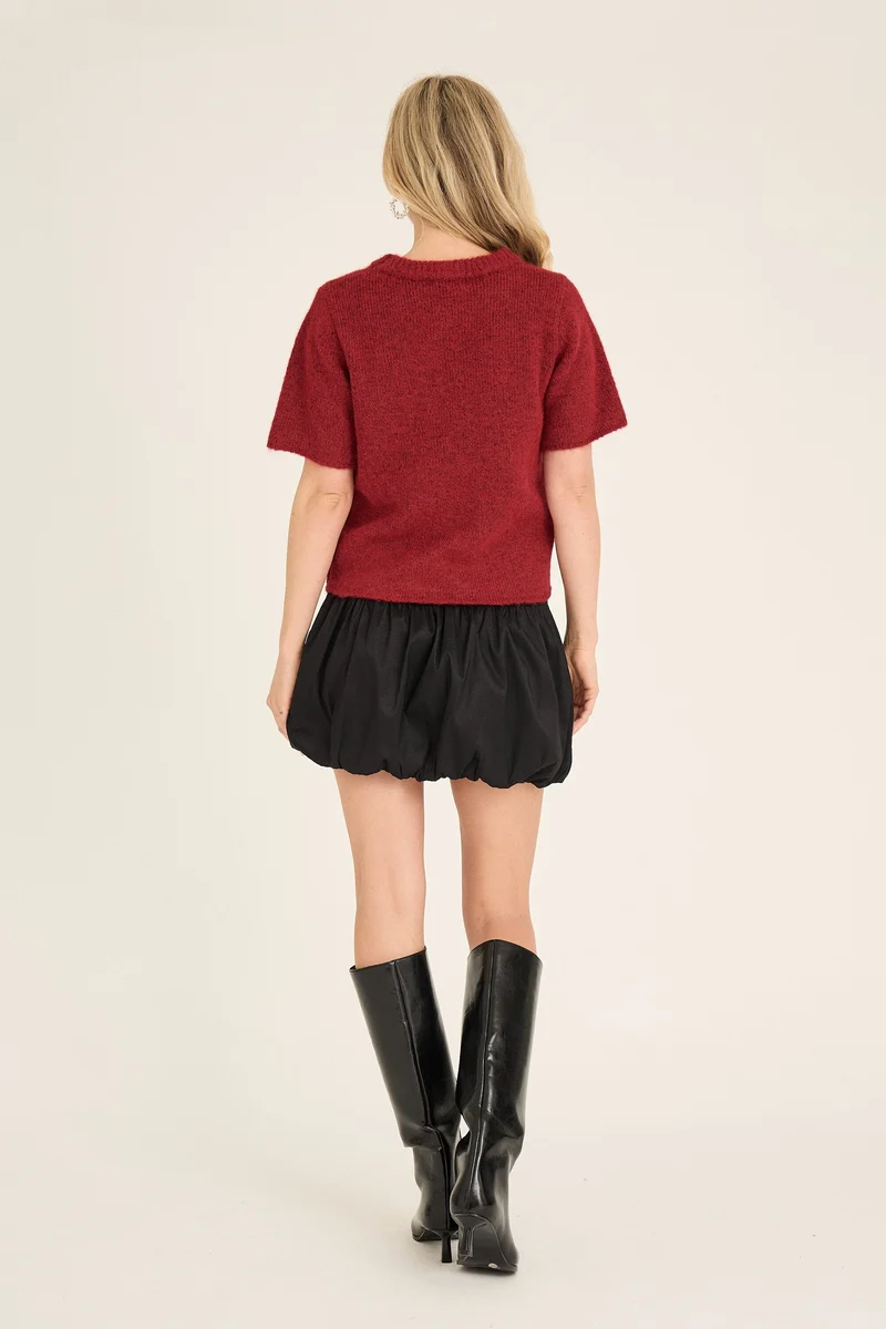 A-View - Fia New Baloon Skirt AV6099 - 999 - Black