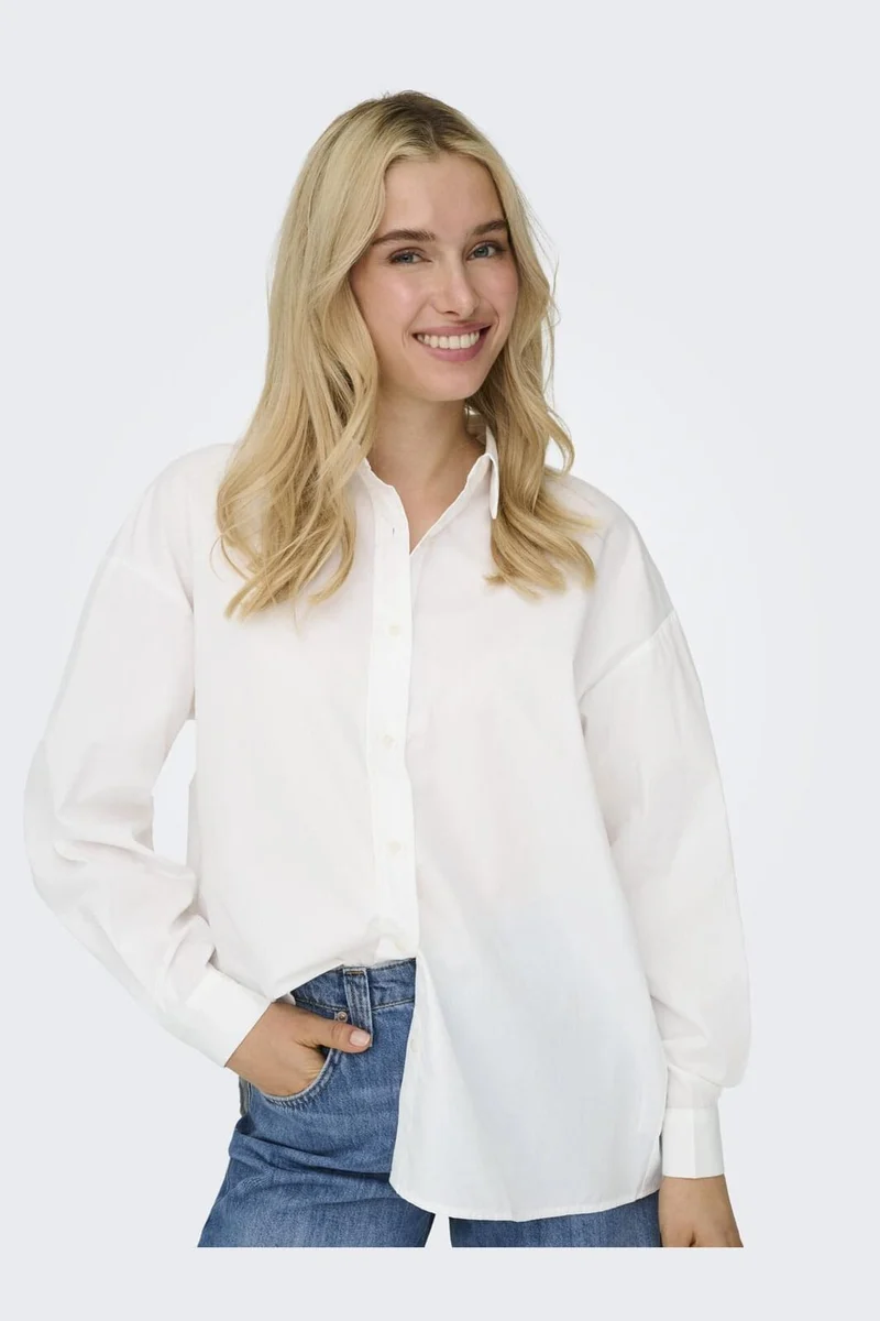 Only - Onllibba L/S Shirt - 4951306 Bright White