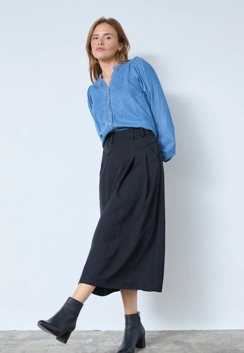 Co´Couture - Lunacc Pocket Pleat Skirt 34222 - 96 - Black