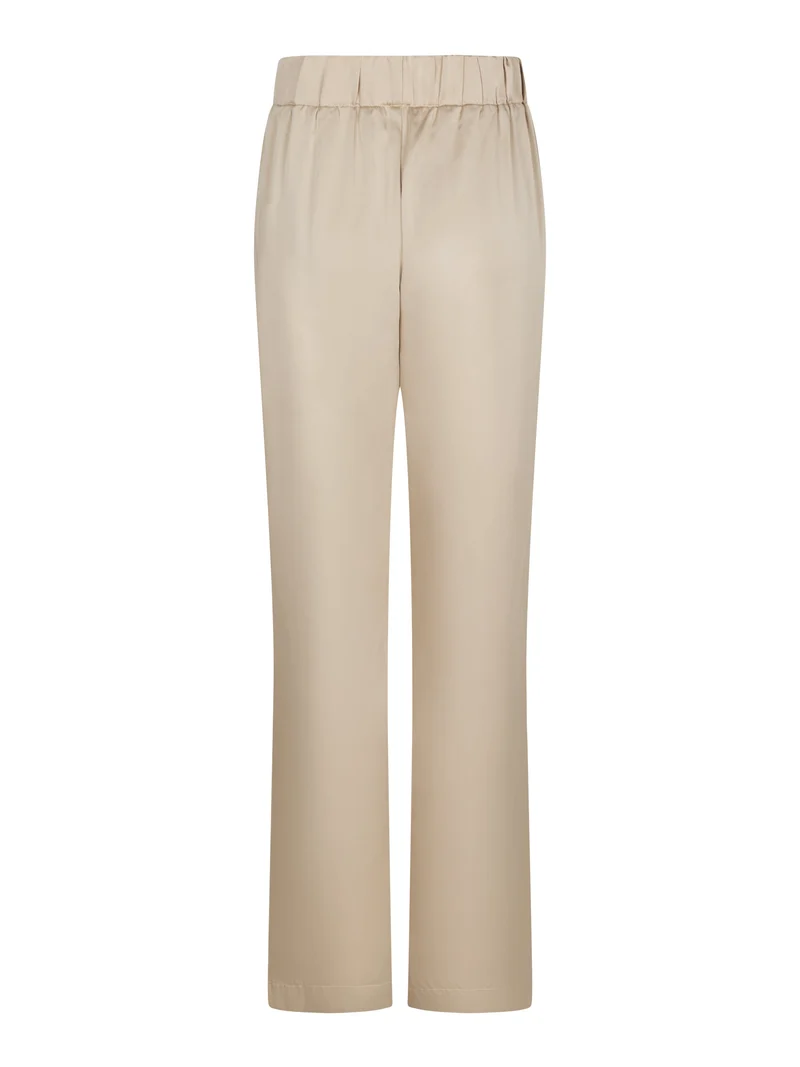Valentin Studio - Comfy Solid Satin Pants 168094 - 720 - Champagne