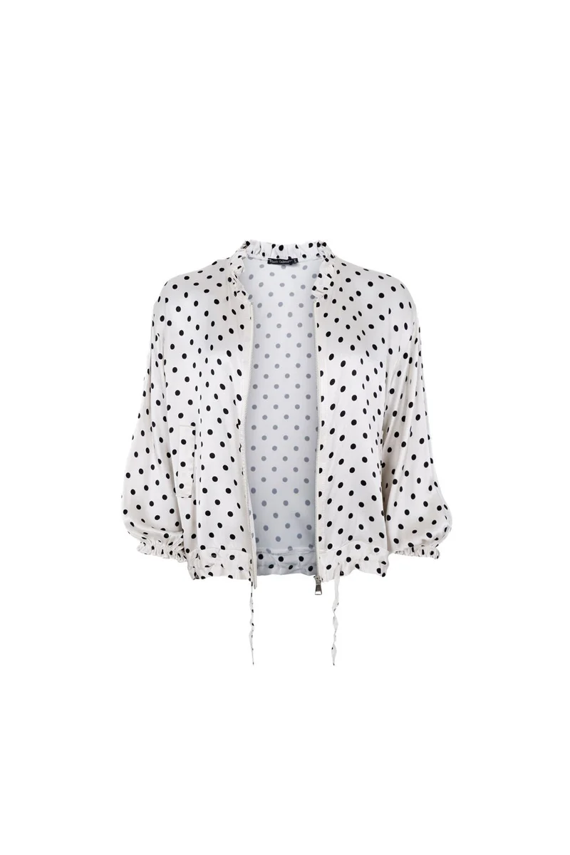 Black Colour - Bccaitlin Bomber Shirt 41107 - Off White