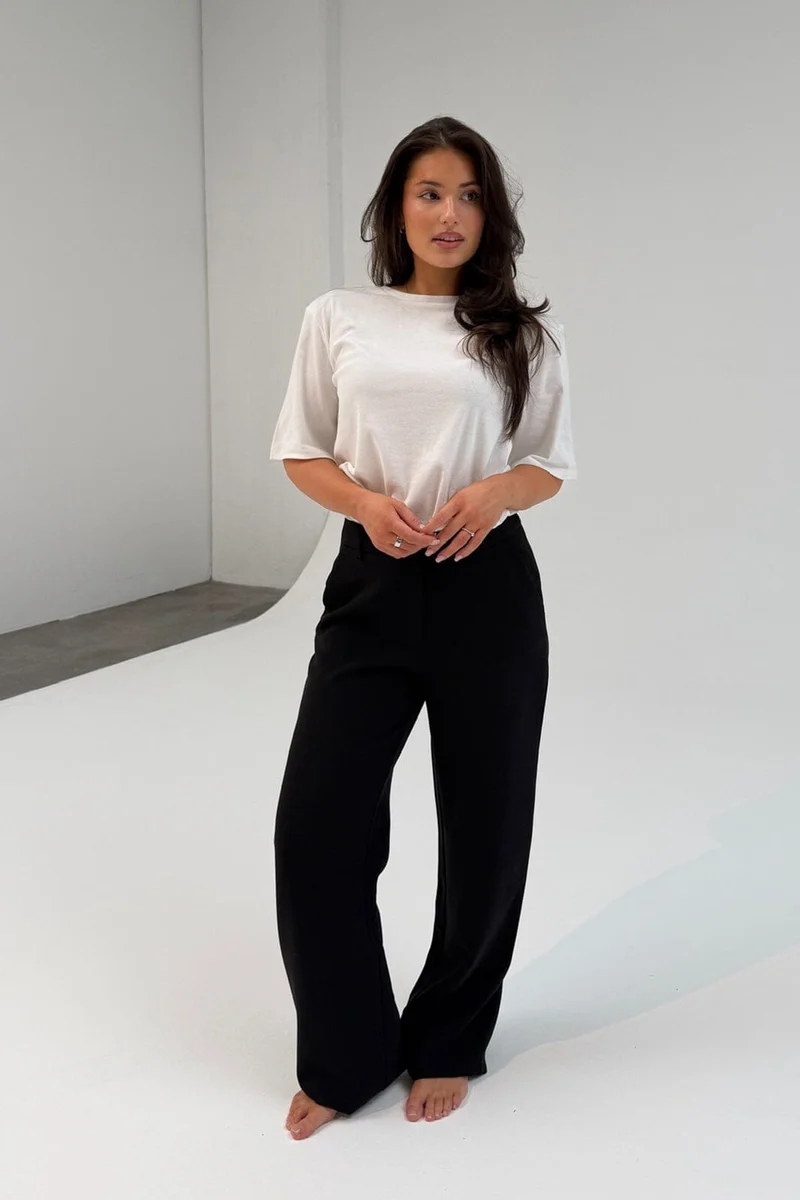 BYIC - Signatureic Wide Pants A2586 - Black
