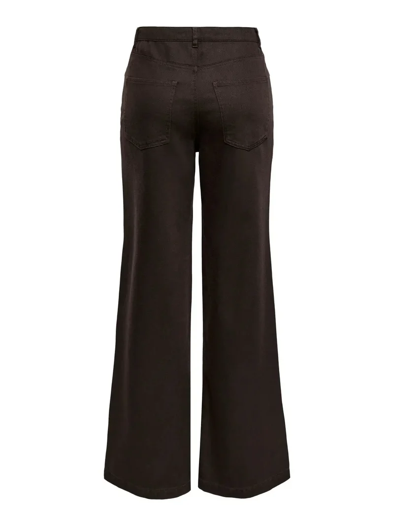 Only - Onljuicy-Soft Wide Pant - 5003385 Black Coffee