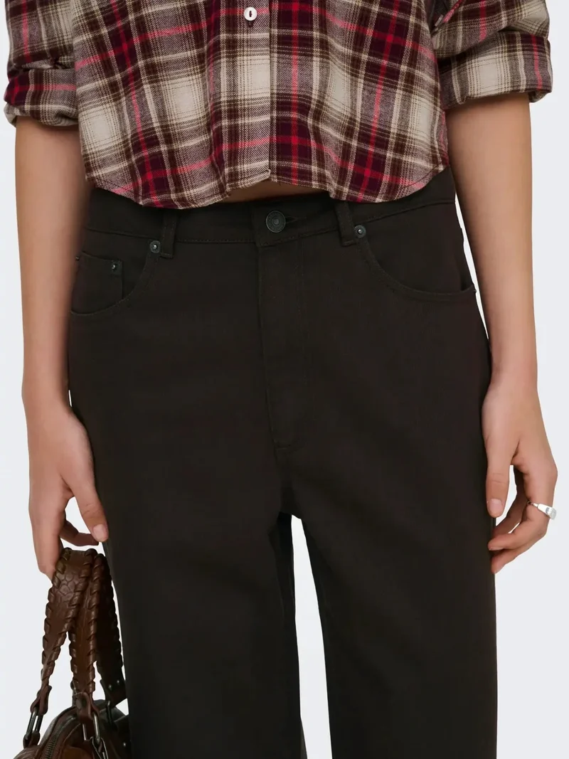 Only - Onljuicy-Soft Wide Pant - 5003385 Black Coffee