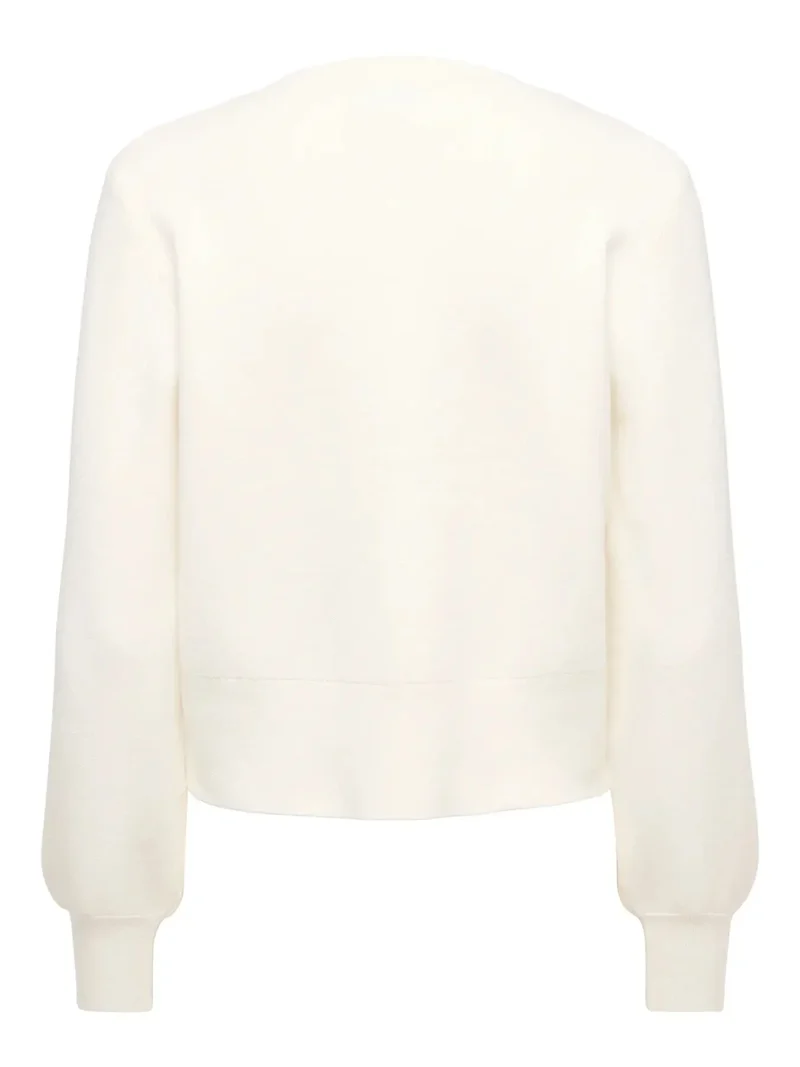 JDY - Jdyprime Life L/S O-Neck Button Card Knt - 5020623 Cloud Dancer