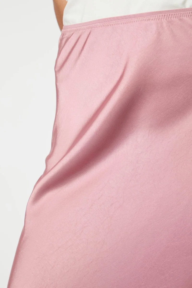 Neo Noir - Vicky Heavy Sateen Skirt 159588 - 823 - Evening Rose