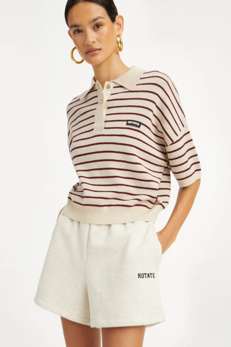 Rotate - Heavy Sweat Shorts1143833070 - White Melange