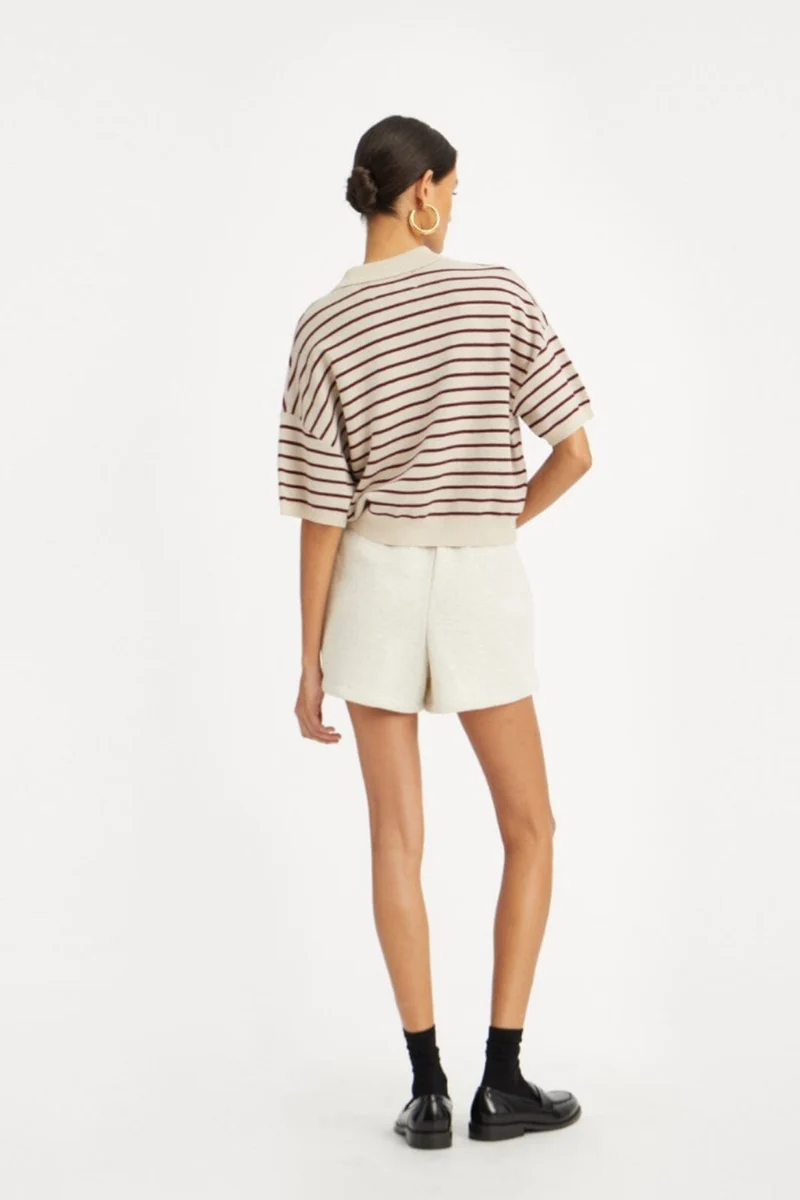 Rotate - Heavy Sweat Shorts1143833070 - White Melange
