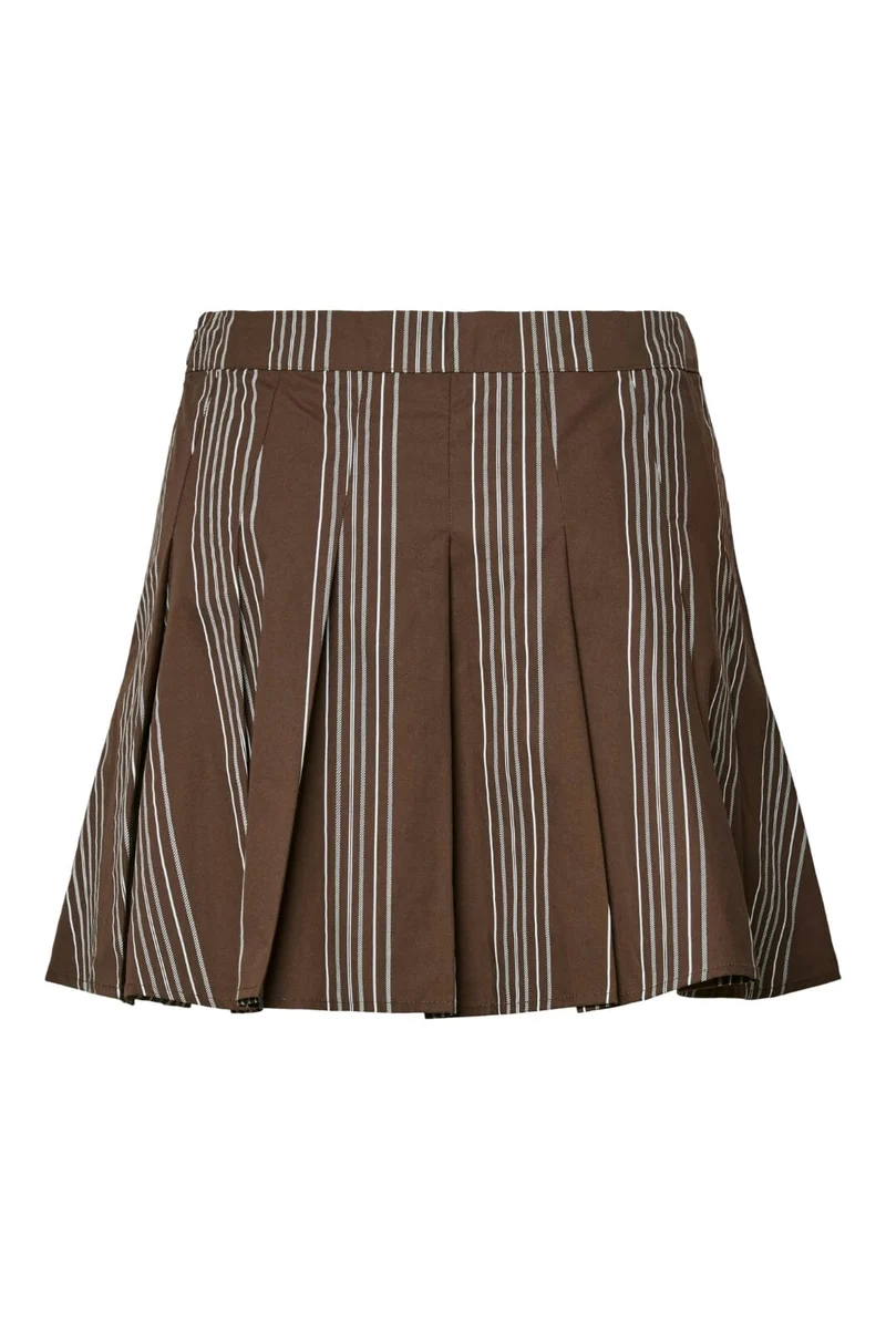 Pieces - Pcjamie Pleated Skirt Pp - 4937560 Delicioso White