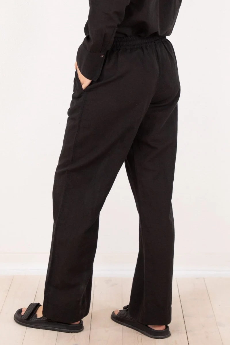 Neo Noir - Sonar Linen Pants - Black