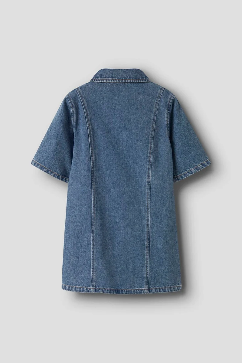 Name It - Nkfgianna 2/4 Dress 2221-Iz D - 4930417 Medium Blue Denim