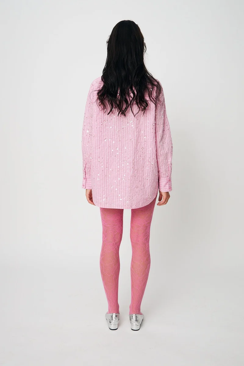 Cras - Ellie Shirt C606 - 8070 - 8070 Pink Multi Stripe