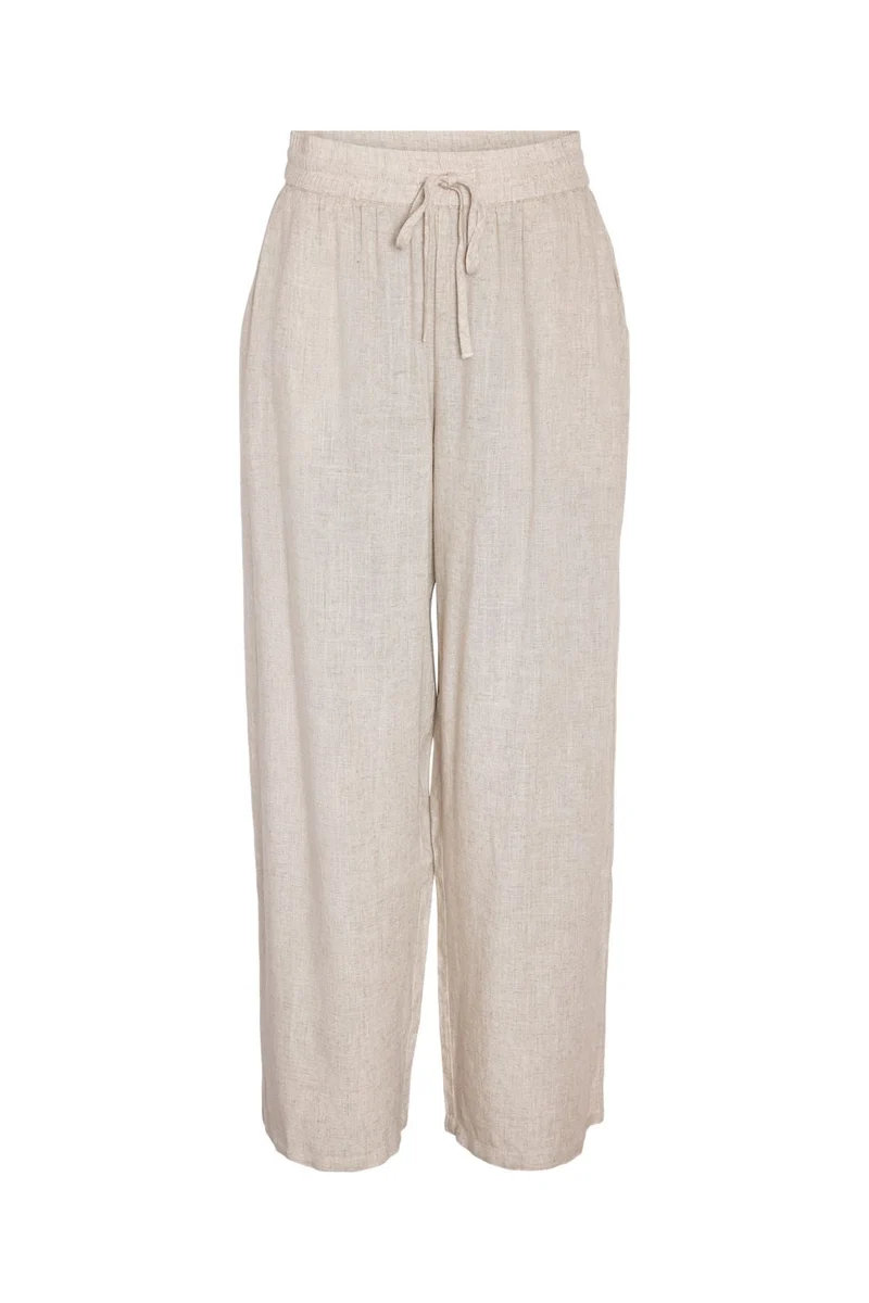 Noisy May - Nmleilani Nw Loose Pants - 4260411 Natural