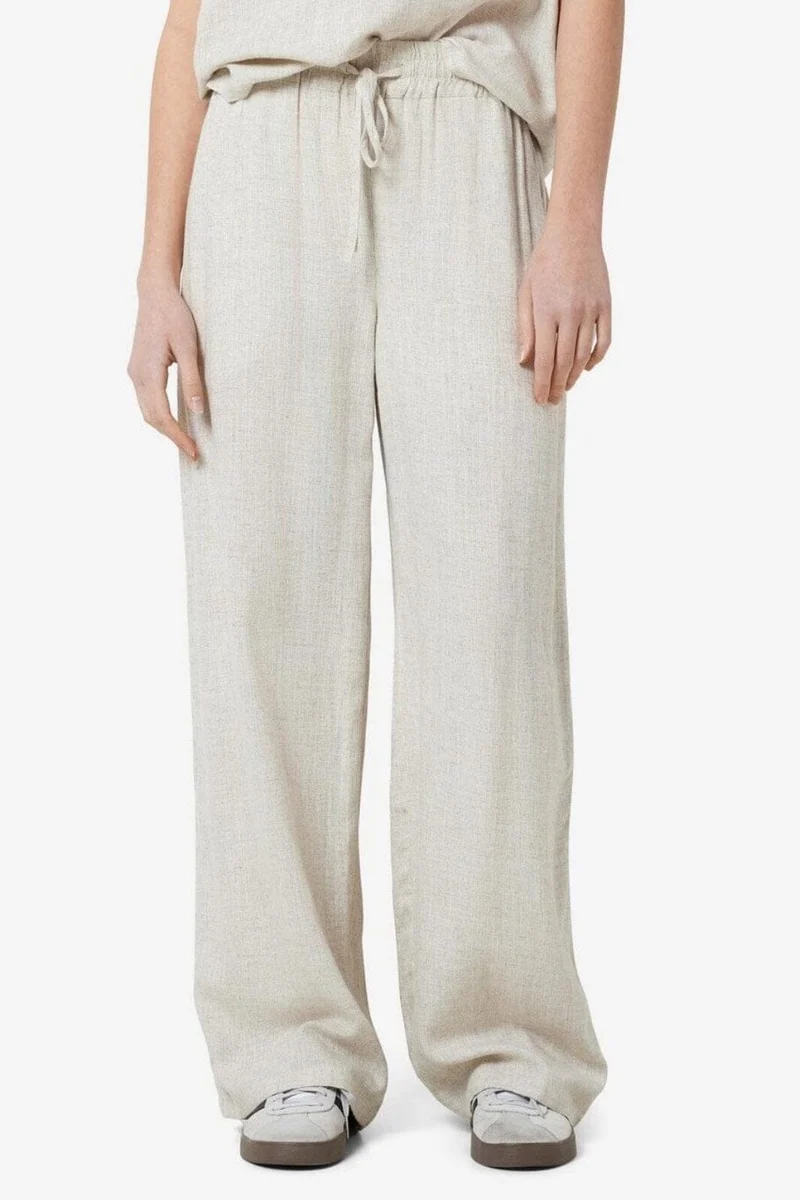 Noisy May - Nmleilani Nw Loose Pants - 4260411 Natural