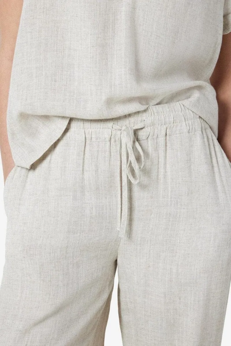 Noisy May - Nmleilani Nw Loose Pants - 4260411 Natural
