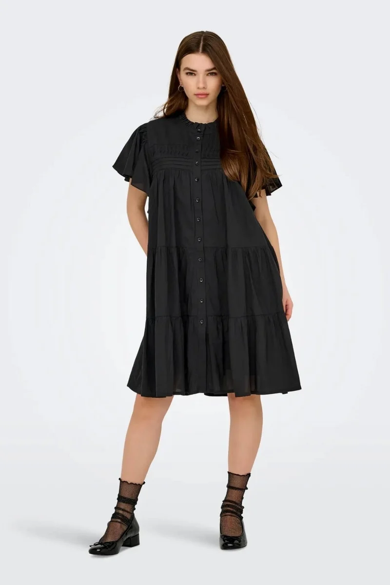 JDY - Jdynaya S/S Shirt Dress - 4894014 Black