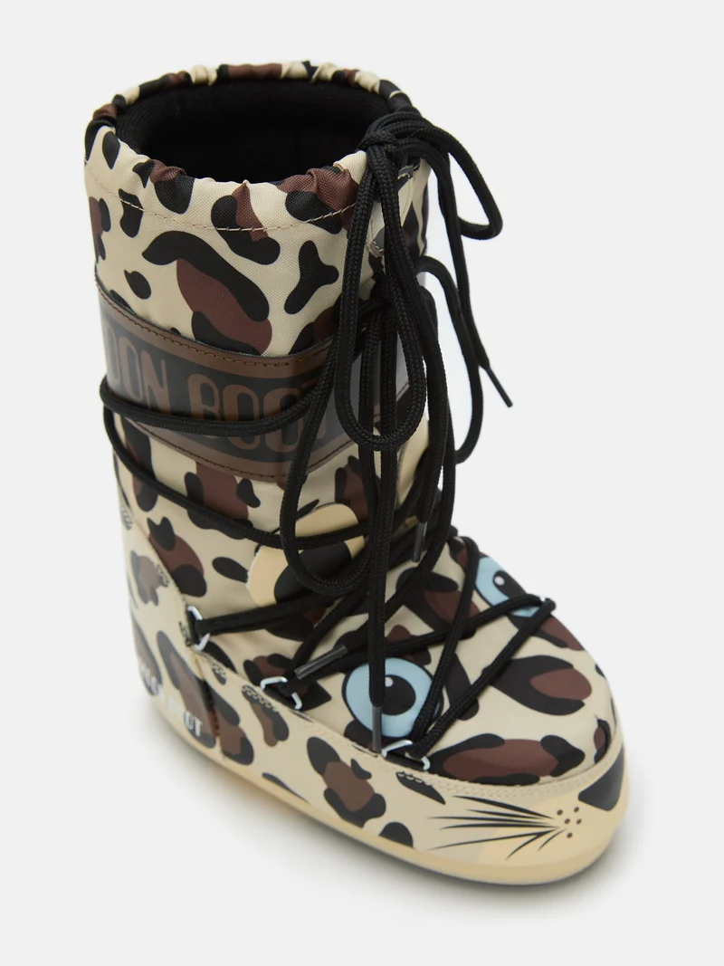 Moon Boot - Icon Animal Jr80D3400300 - V010 Leopard