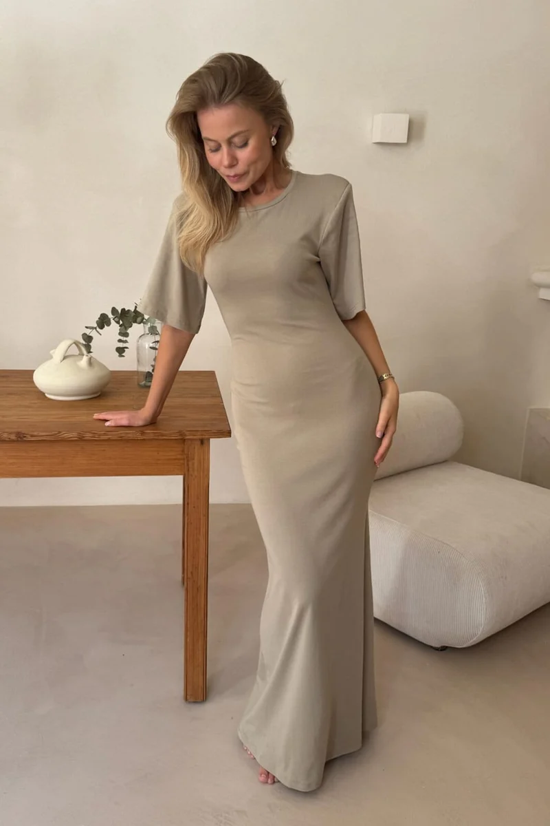 BYIC - Selmaic Tshirt Dress A23943 - Khaki