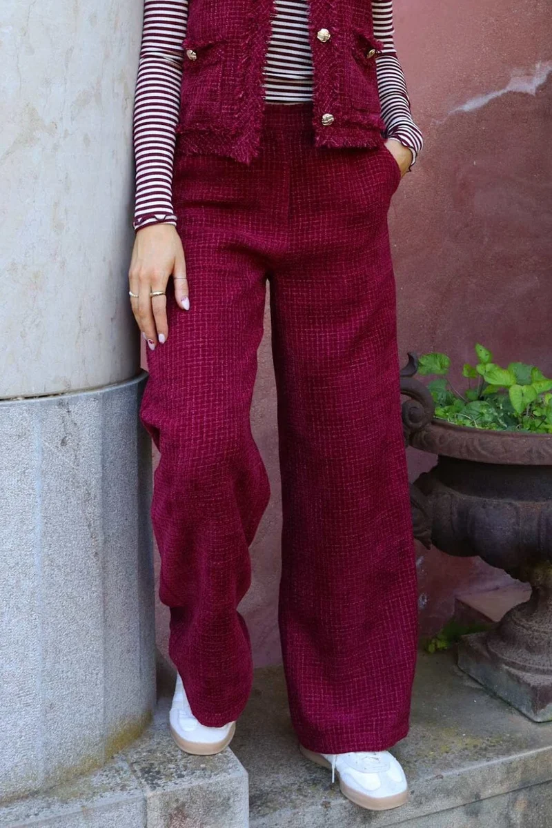 Liberte - Coco Wide Pants 22245 - Bordeaux