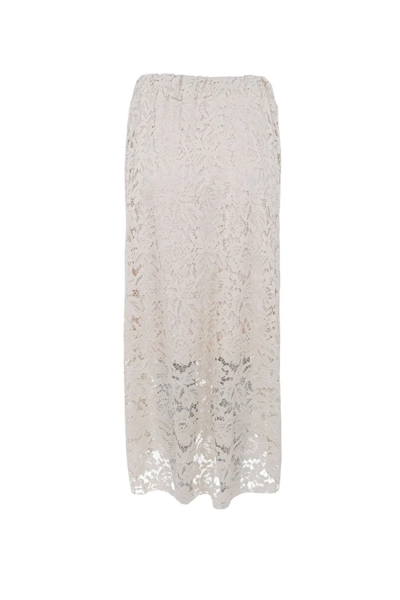 Black Colour - Bcdebbie Lace Skirt 41080 - Cream
