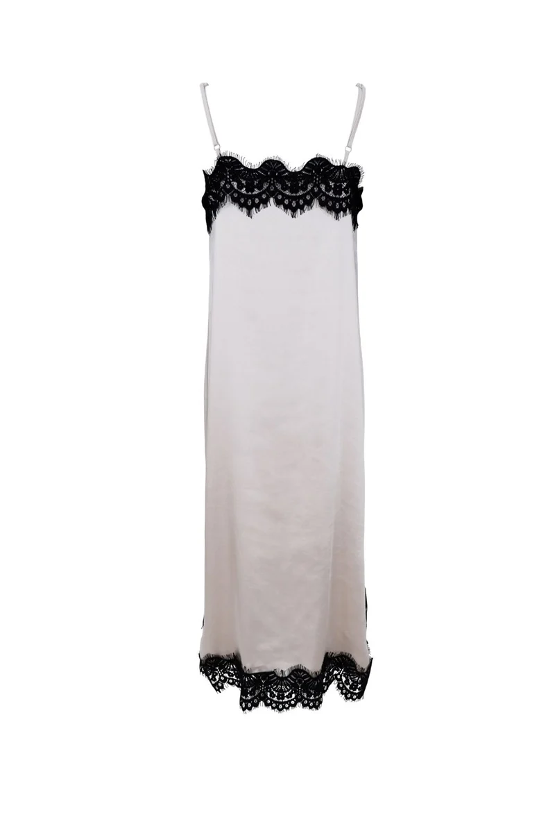Black Colour - Bcevie Lace Strap Dress 41047 - Pearl