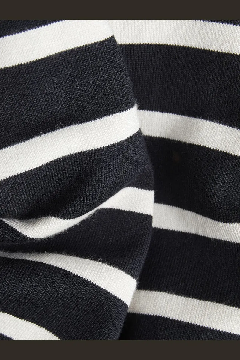 Jjxx - Jxlayla Comfy Ss Knit - 4480602 Black /Vanilla Ice