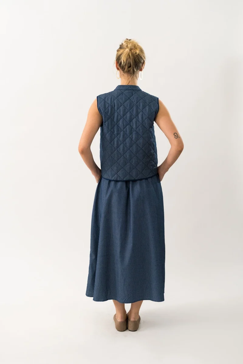 Lollys Laundry - Akanell Maxi Skirt 90060-2074 - 23 - Dark Blue