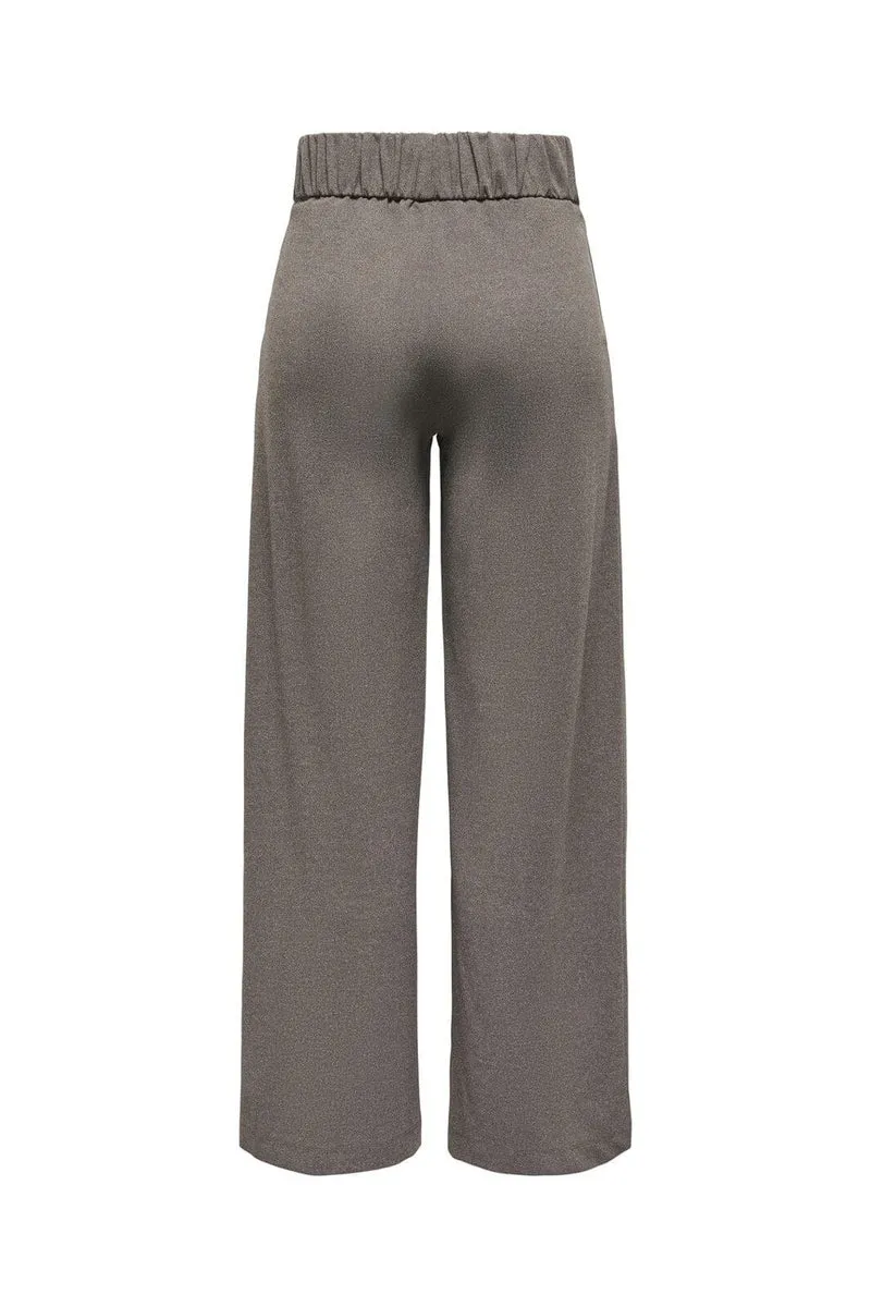 JDY - Jdygeggo Life New Long Pant - 4876476 Chocolate Brown Melange
