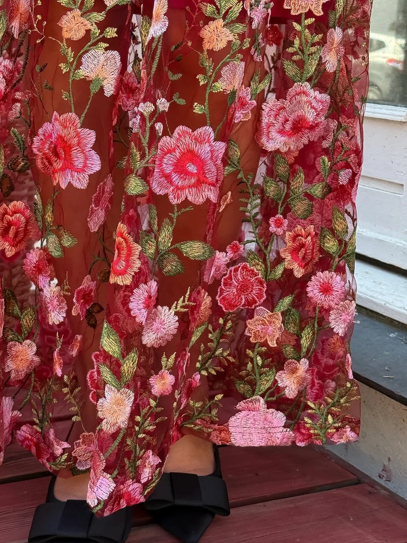 A-View - Fuschia Dress AV4614 - 373 - Bordeaux/Rose
