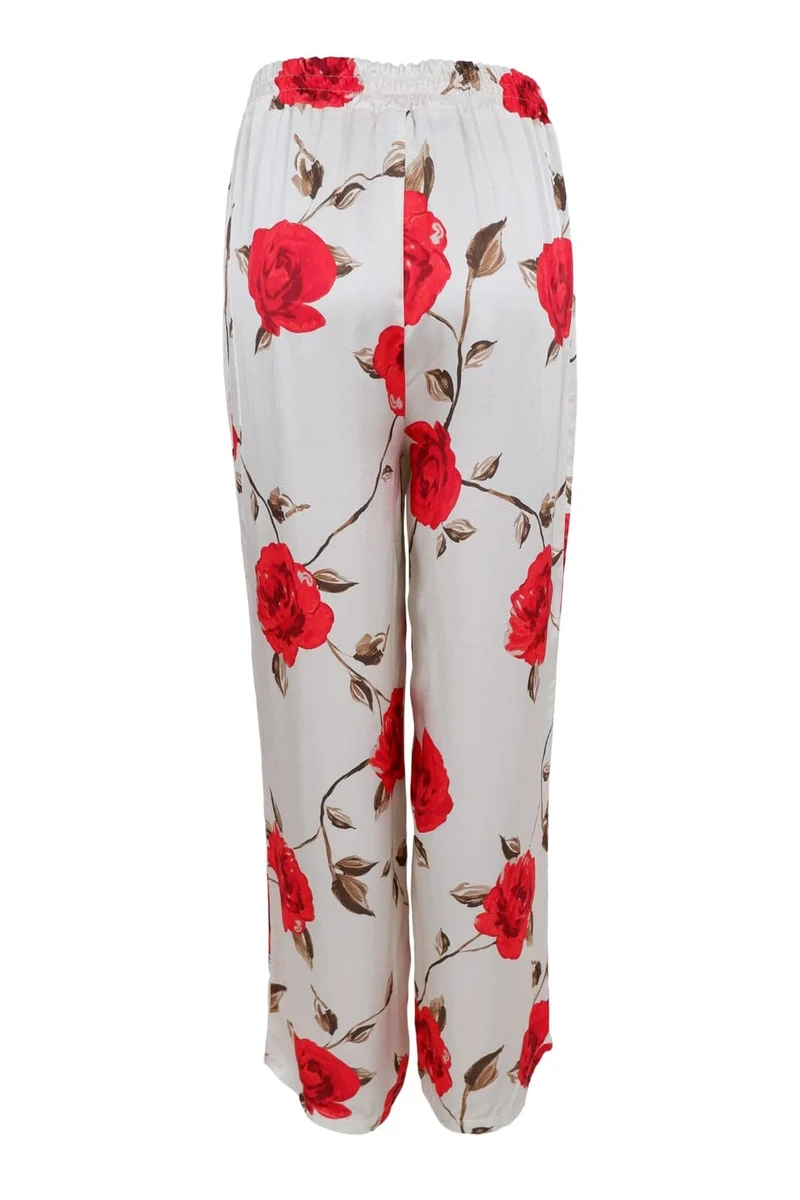 Black Colour - Bctiily Rose Pant 40963 - Red