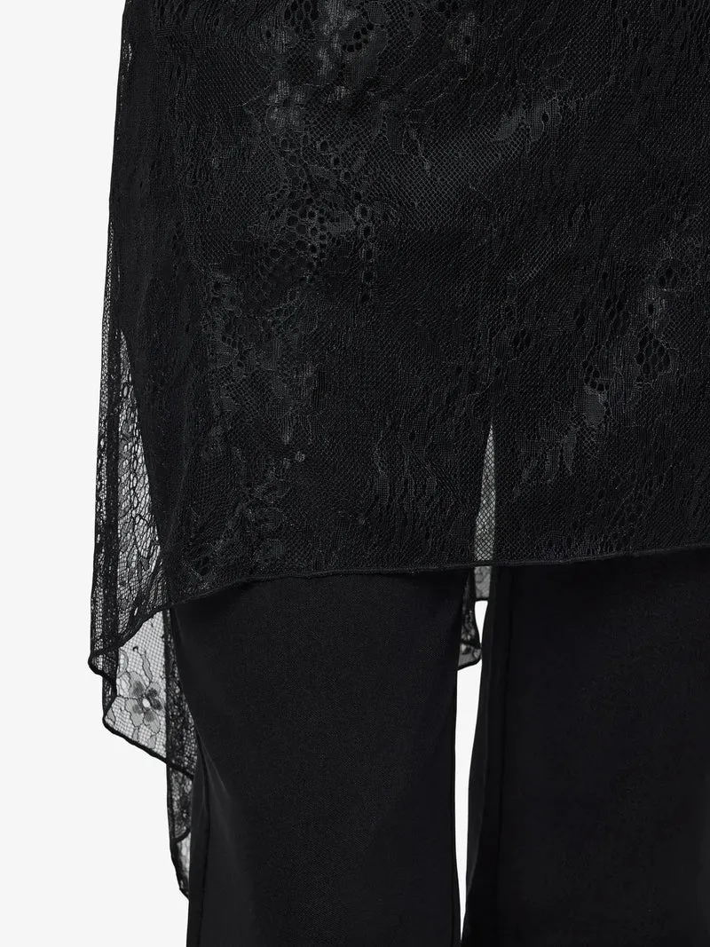 Noisy May - Nmida Elasticated Lace Skirt - 5097953 Black