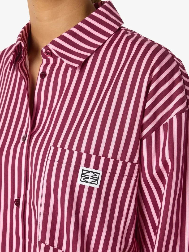 Noisy May - Nmfrida L/S Button Shirt Box - 5089193 Delicioso Begonia Pink