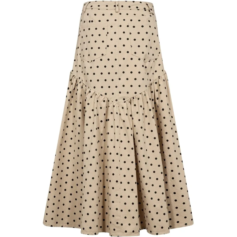 Gossia - Siljasgo Skirt G3009 - Sand Black Dots