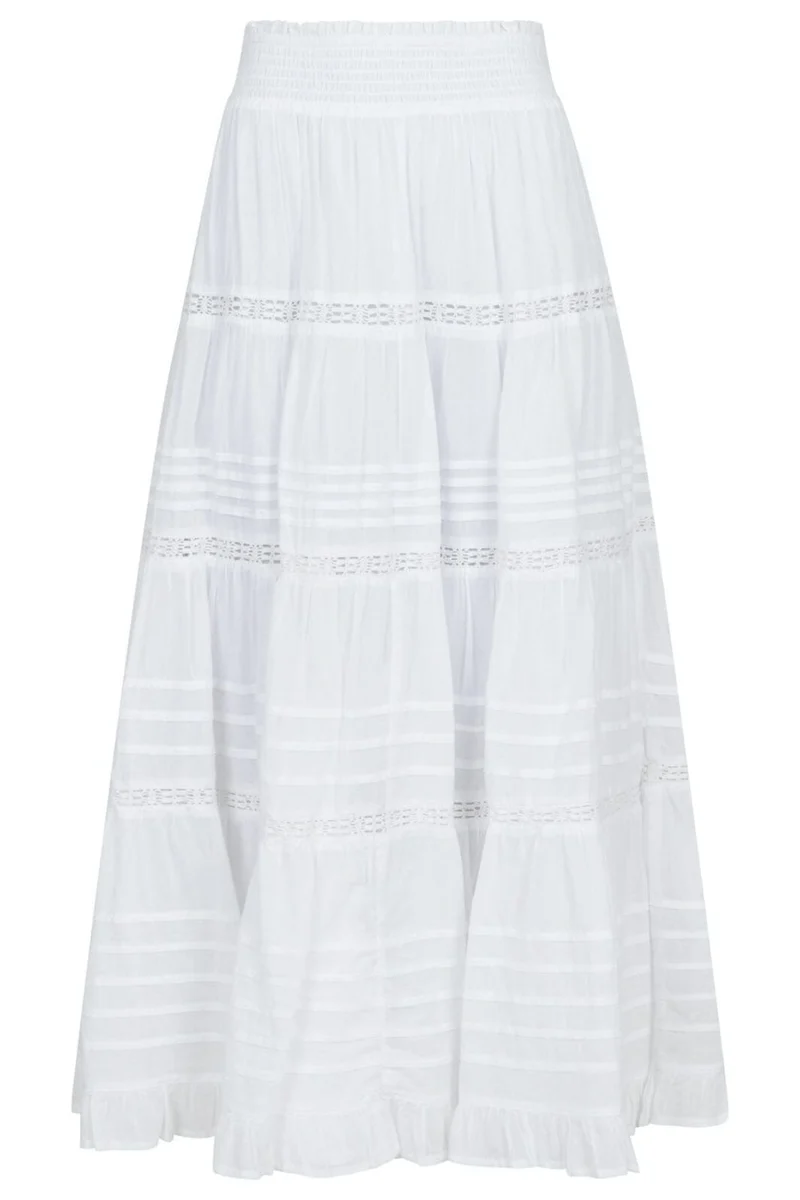 Neo Noir - Felicia S Voile Skirt - White