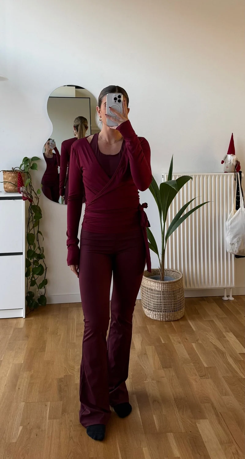 Neo Noir x Molly&My Athleisure - Ulianna Leggings Pants 167091 - 162 - Bordeaux