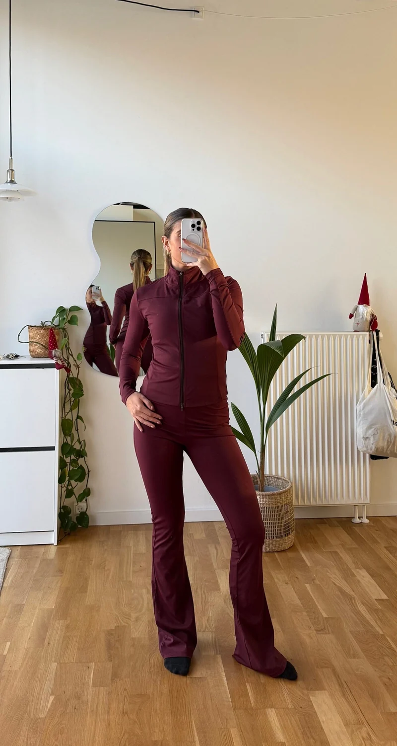 Neo Noir x Molly&My Athleisure - Ulianna Leggings Pants 167091 - 162 - Bordeaux