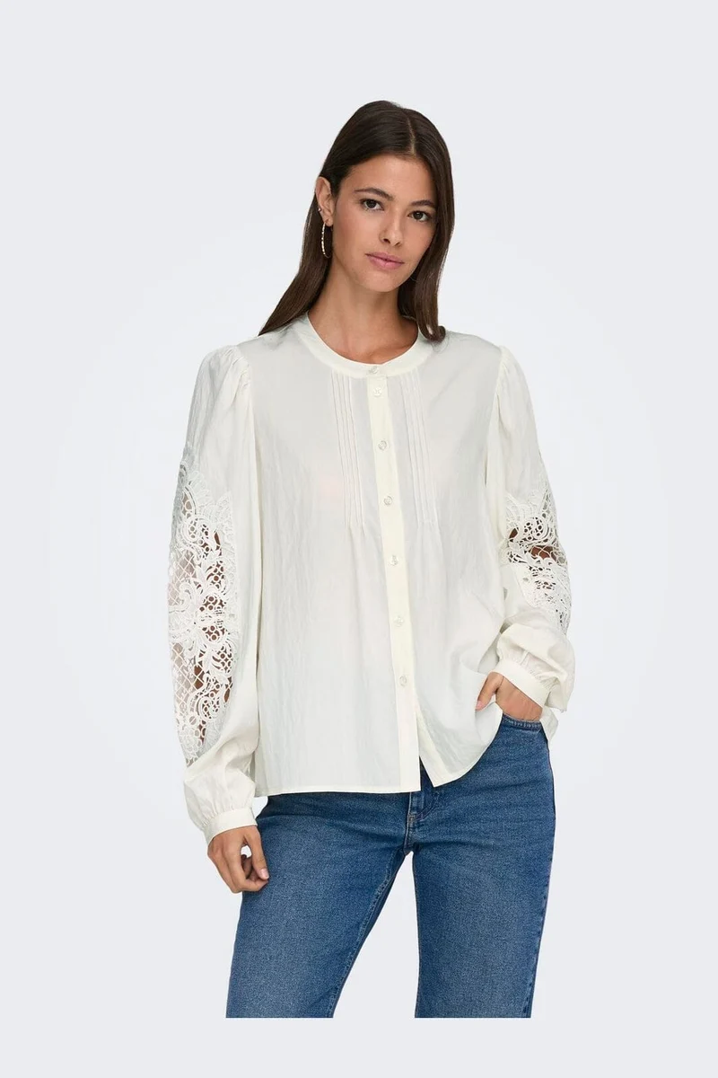 JDY - Jdycora L/S Shirt - 5035112 Cloud Dancer