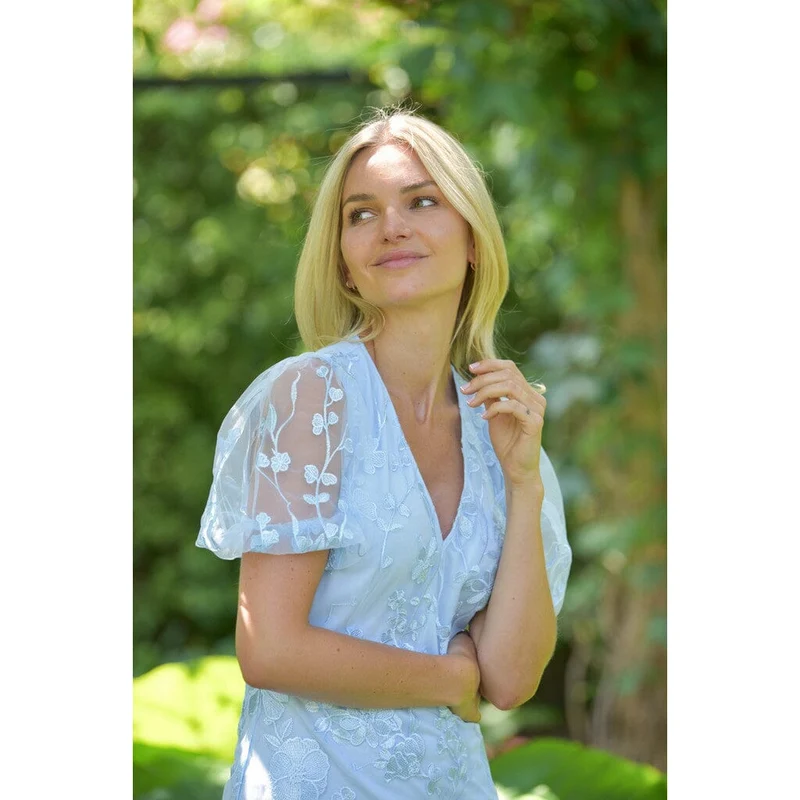 A-View - Luletta Dress AV7087 - 282 - Light Blue