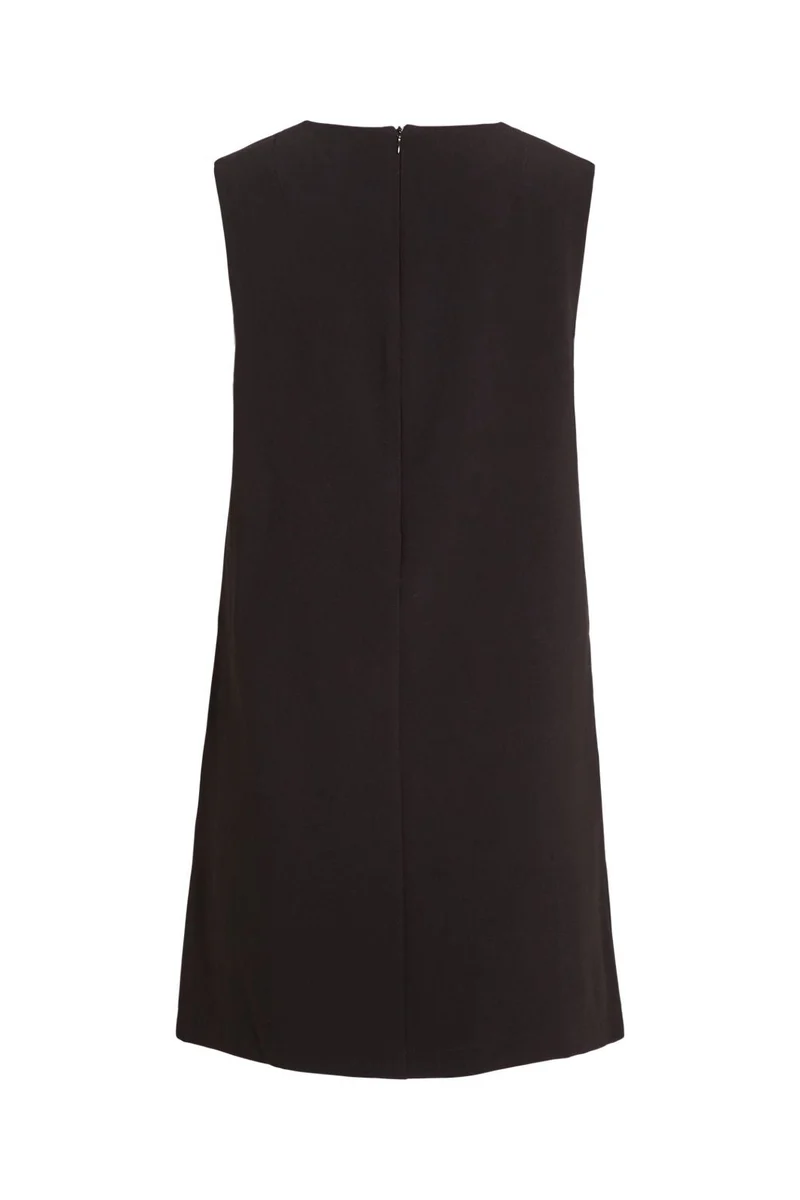 Vila - Vidroem Sl V-Neck Tailored Dress - 4780538 Black Beauty