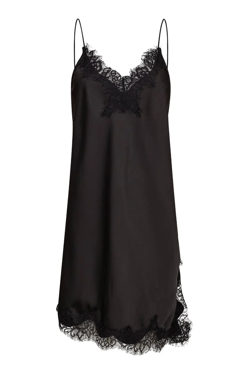 Haute L'Amitié - Naomi Asym Lingerie Dress HL10547 - Black