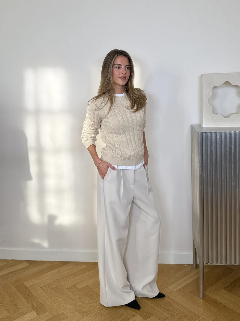 Modström - Galemd Wide Pants 58887 - 15 - Moonbeam